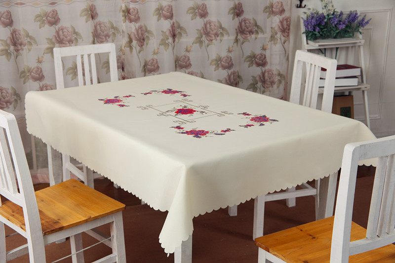 十字绣 布艺台布 茶几桌布 厂家直销图片,十字绣