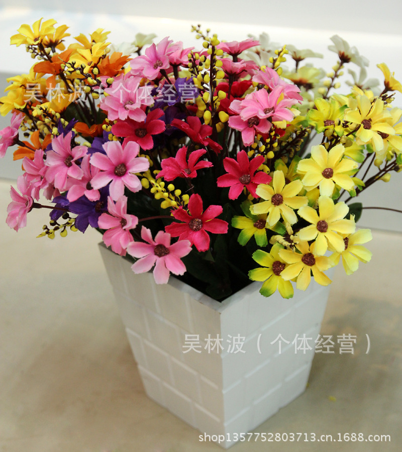 仿真花 欧式 家居装饰花卉 花艺制品 塑料花批发 仿真花批.