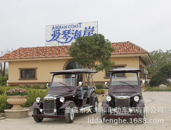 广西8座电动看楼老爷车/电瓶观光代步车/四轮观光旅游车