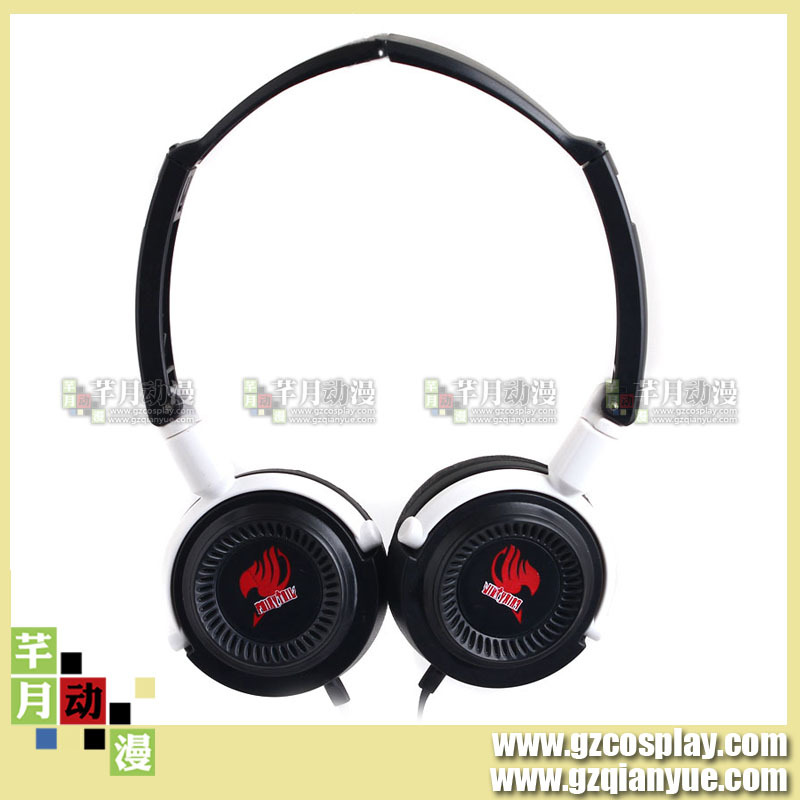 【妖精的尾巴耳机 头戴护耳式耳机 妖精尾巴标