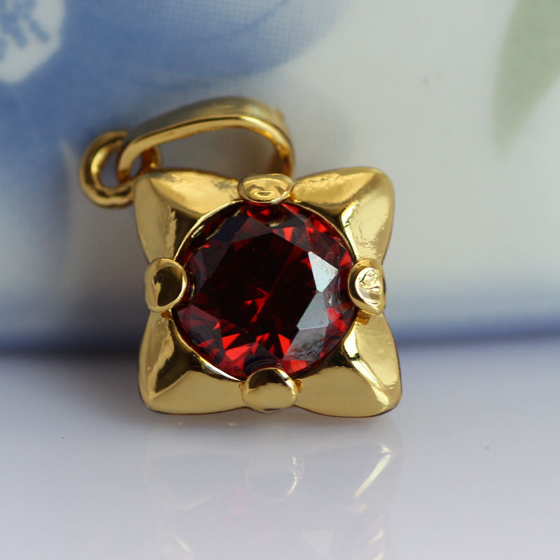 【PB029 电镀真金锆石项坠 启明星珠宝吊坠】