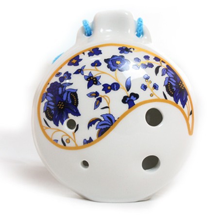 【缘乐坊 中音C调大太极瓷笛 六孔陶笛 6孔】