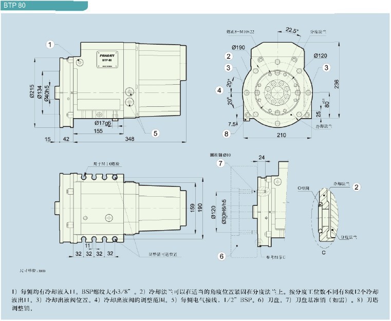 专业销售btp80-8-r-415 电动刀塔