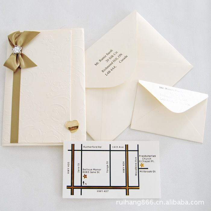 【定制高档西式请帖邀请函 答谢卡 附地图 高贵典雅】价格,厂家,图片,请柬,广州市瑞航纸品有限公司-马可波罗网