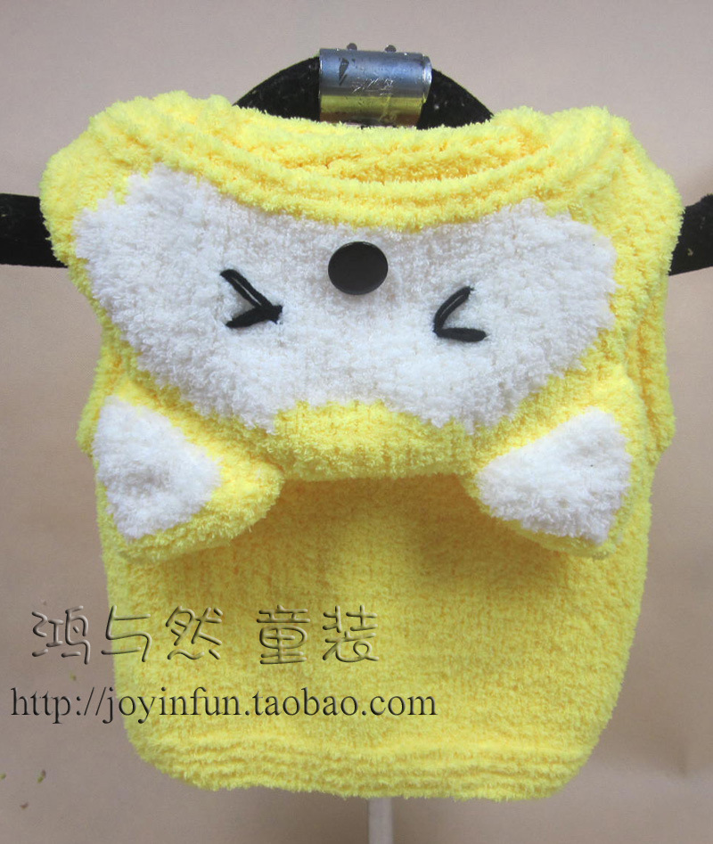 2013<em>秋冬宝宝</em>外套 中小童装绒绒线<em>马甲</em> 动物造