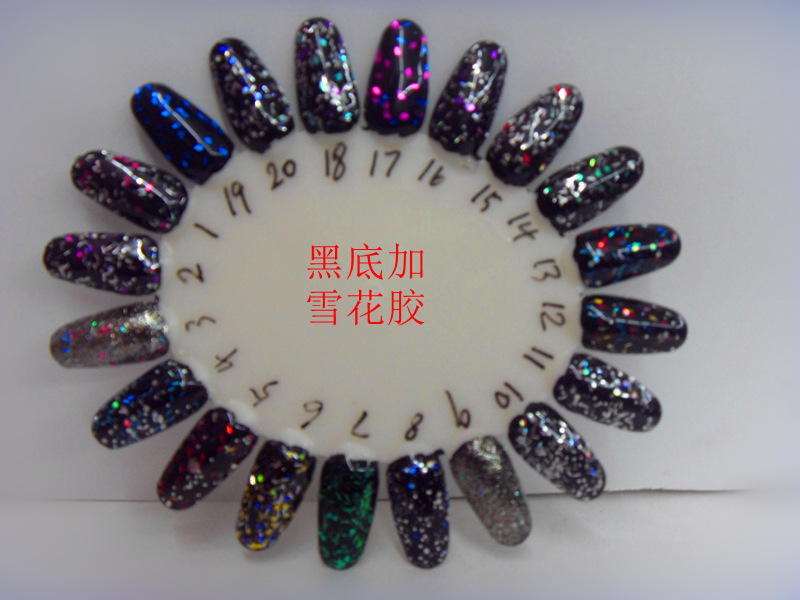 黑底甲油