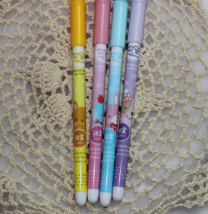 【厂家直销 创意文具 胜利手势造型 针管式中性