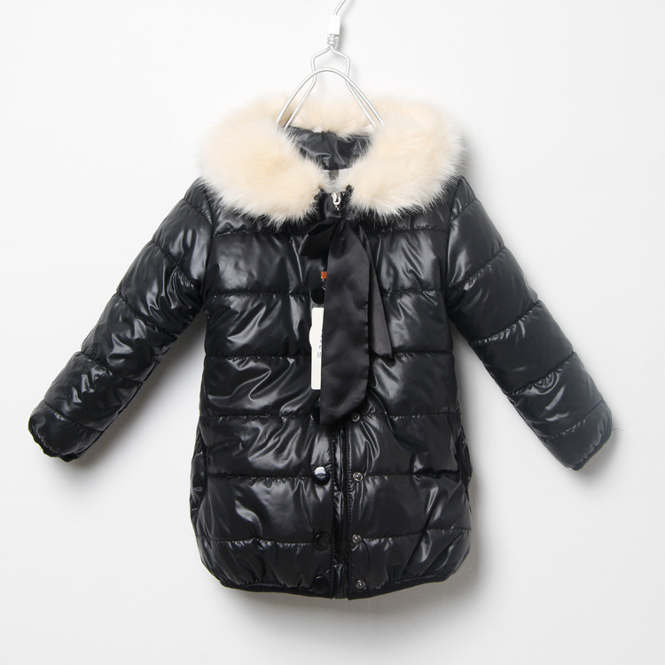 韩版女童秋冬加厚棉衣外套 儿童中长款宝宝棉