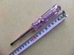 拳牛電器6138鋼批單用測電筆 透明試電筆