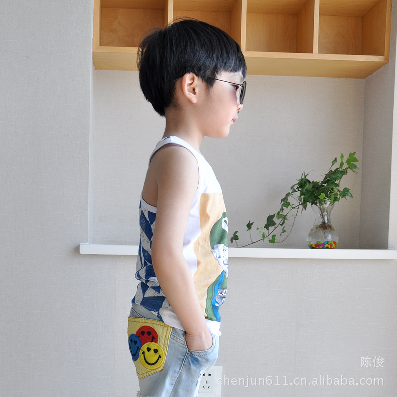 藍條背心-2
