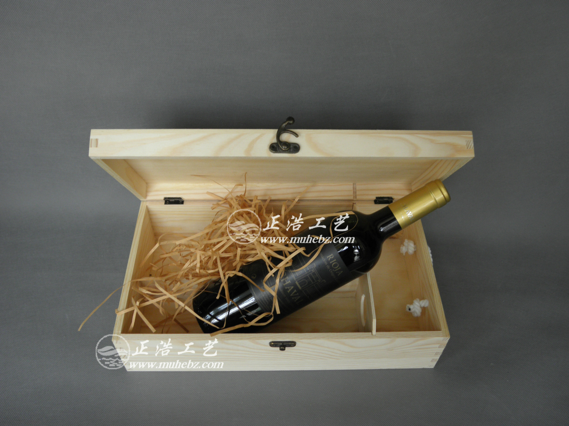 双支装烙印红酒木盒 实木酒盒