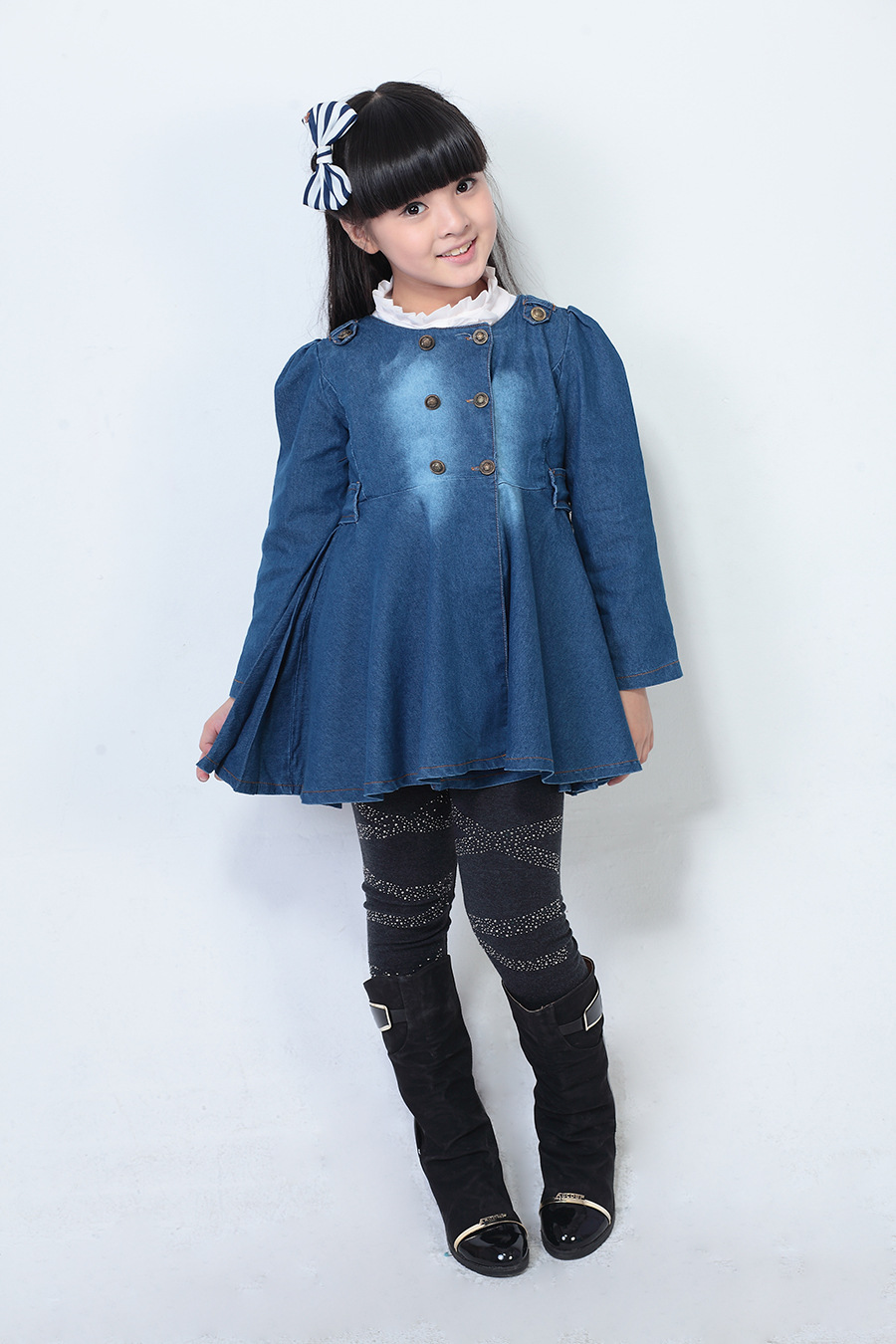 厂家直销 2013<em>女童秋款</em>中大女童牛仔<em>外套 韩版</em>