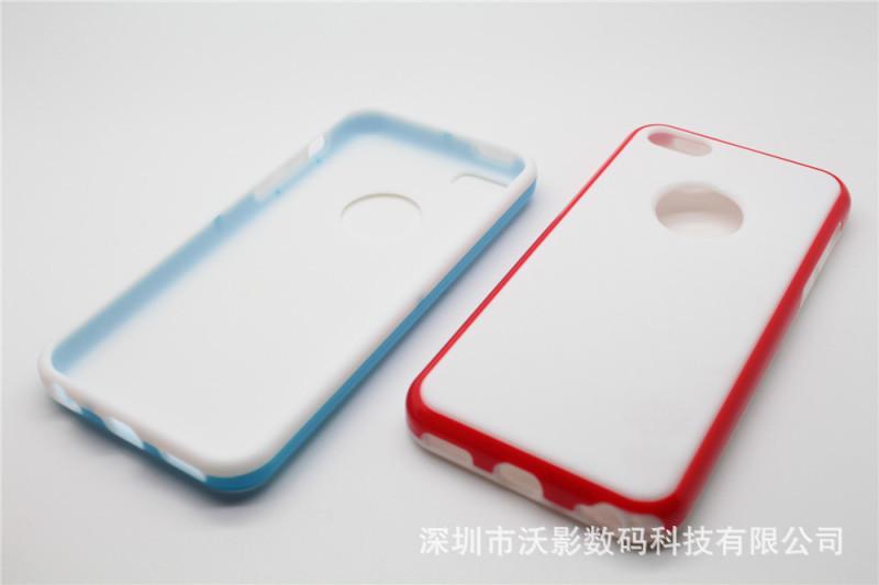 iphone5c曬紋雙色軟殼