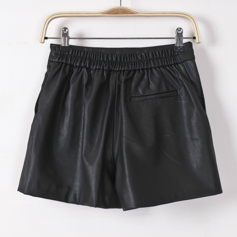 3S191 2013秋季女装 纯色双口袋<em>松紧腰</em> 女式皮