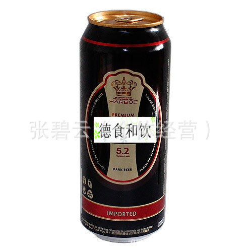 【食品批发 原产地德国德博黑啤酒500ml酒精度