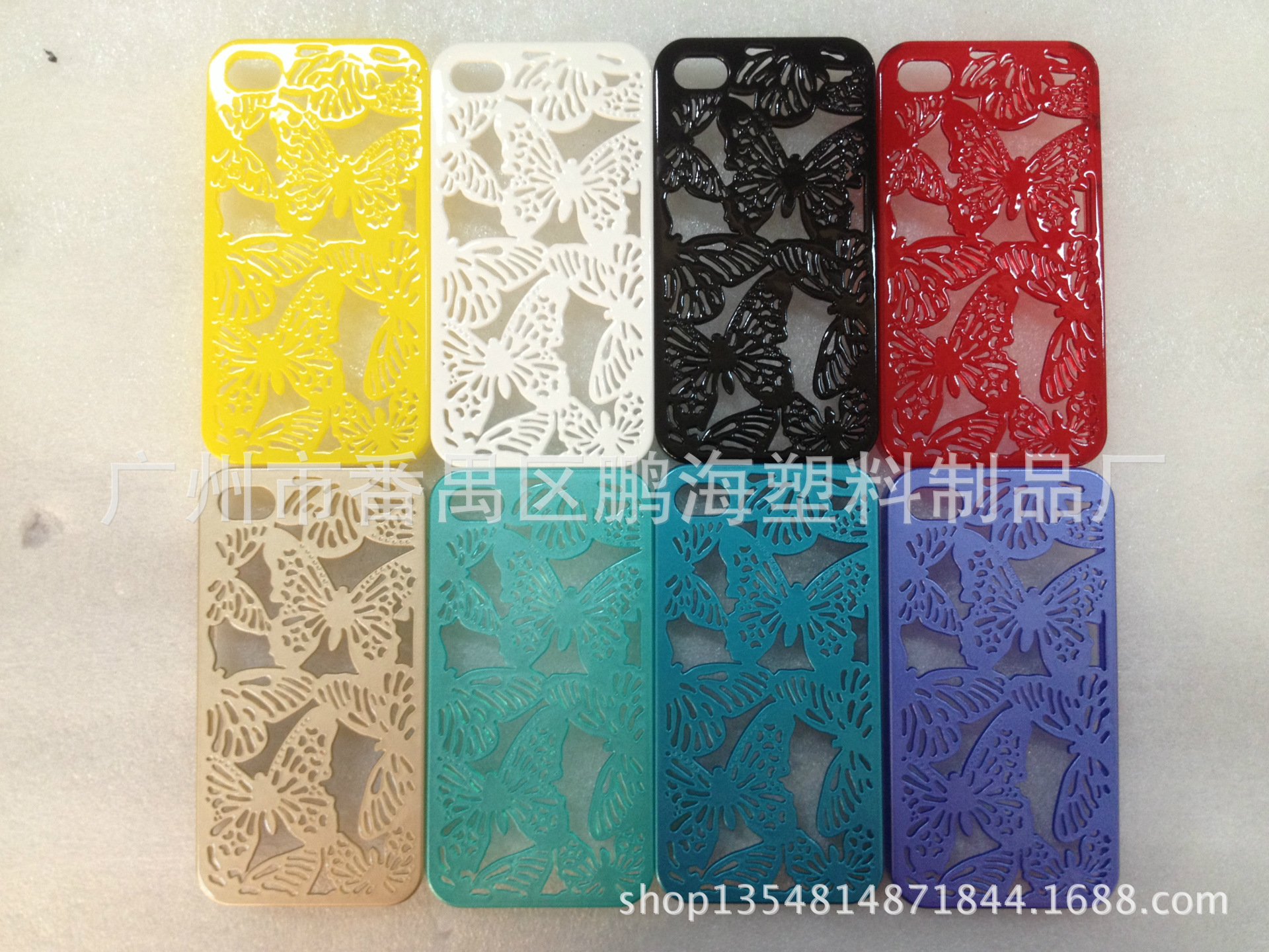 iphone5彩色uv镂空蝴蝶手机壳新款上市