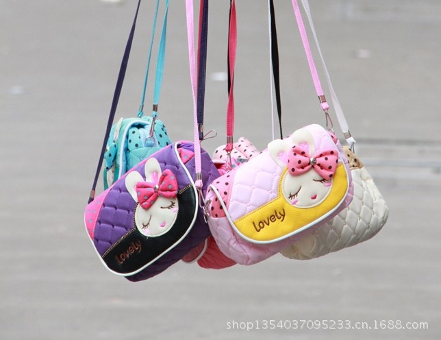 批发采购<em>手机袋</em>-可爱韩版<em>女生</em>斜挎包 卡通兔子