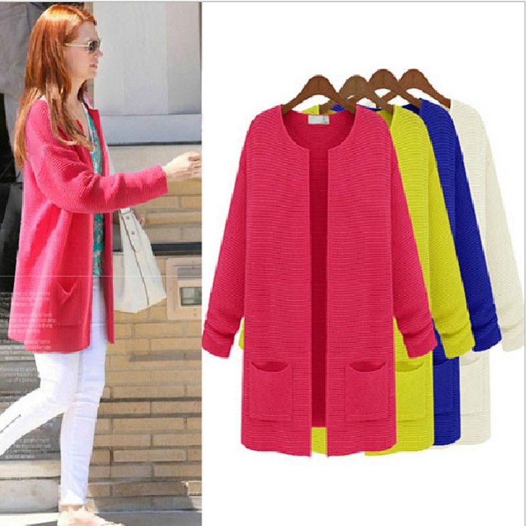 <em>淘宝</em>货源供应商 爆款 2014<em>春秋</em>简约中长款<em>开衫</em>