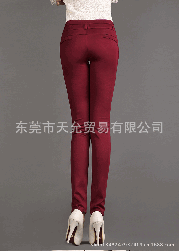 <em>郭娜</em>韩版秋冬季时尚加厚大码小脚铅笔裤休闲裤