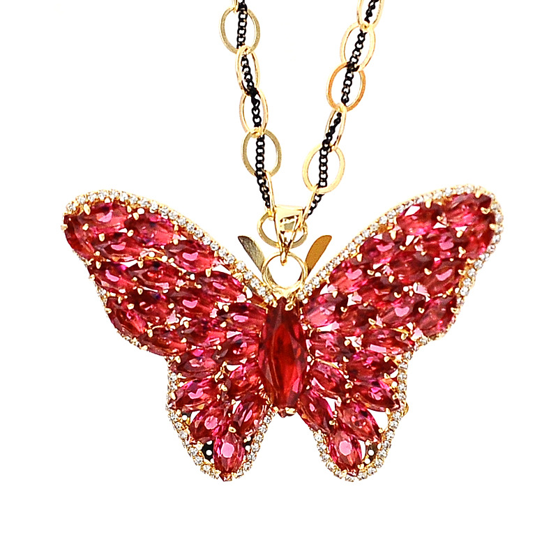 品 女新款AAA锆石项链 百搭衣服配饰<em>挂链</em>长链