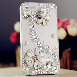 手机保护套-批发水钻iphone5S 4S手机壳 三星 HTC 小米 步步高保护