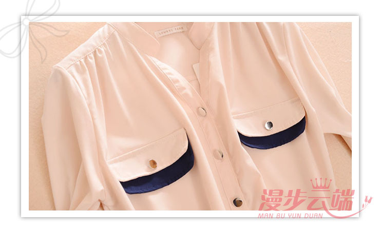 2013<em>春季</em>新款<em>日韩</em>外贸<em>女装</em>糖果色衬衫英伦风