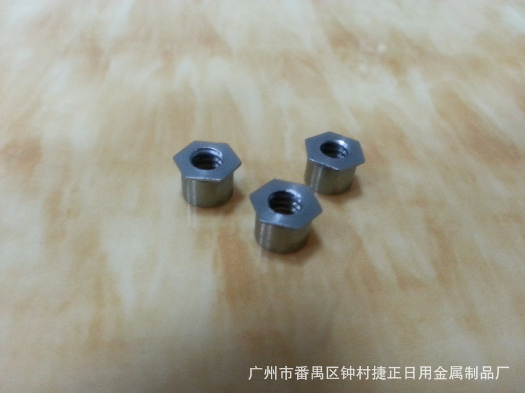 通孔通牙六角铁压铆螺母