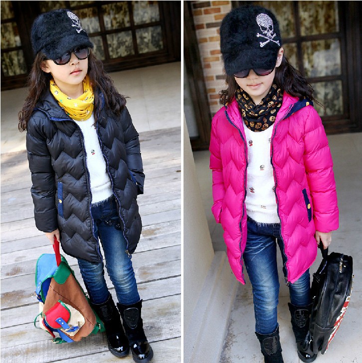 龙珠宝贝<em>女</em>童装<em>棉衣</em> <em>冬季</em>儿童<em>棉袄</em>中长款波点