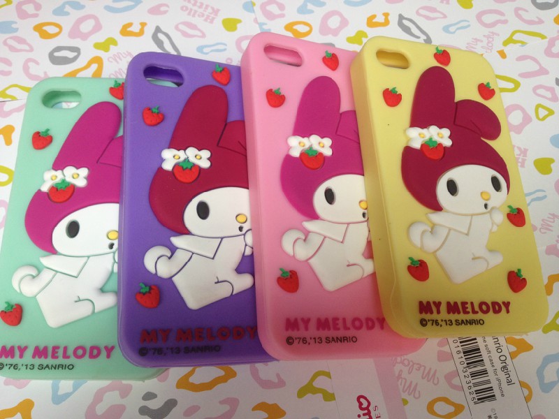萌my melody美樂蒂手機殼iphone4/4s蘋果5 hello kitty可愛矽膠套工廠,批發,進口,代購