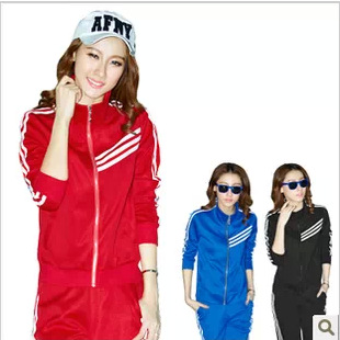 2013秋装新款休闲<em>套装女春秋</em>装韩版<em>开衫运动</em>