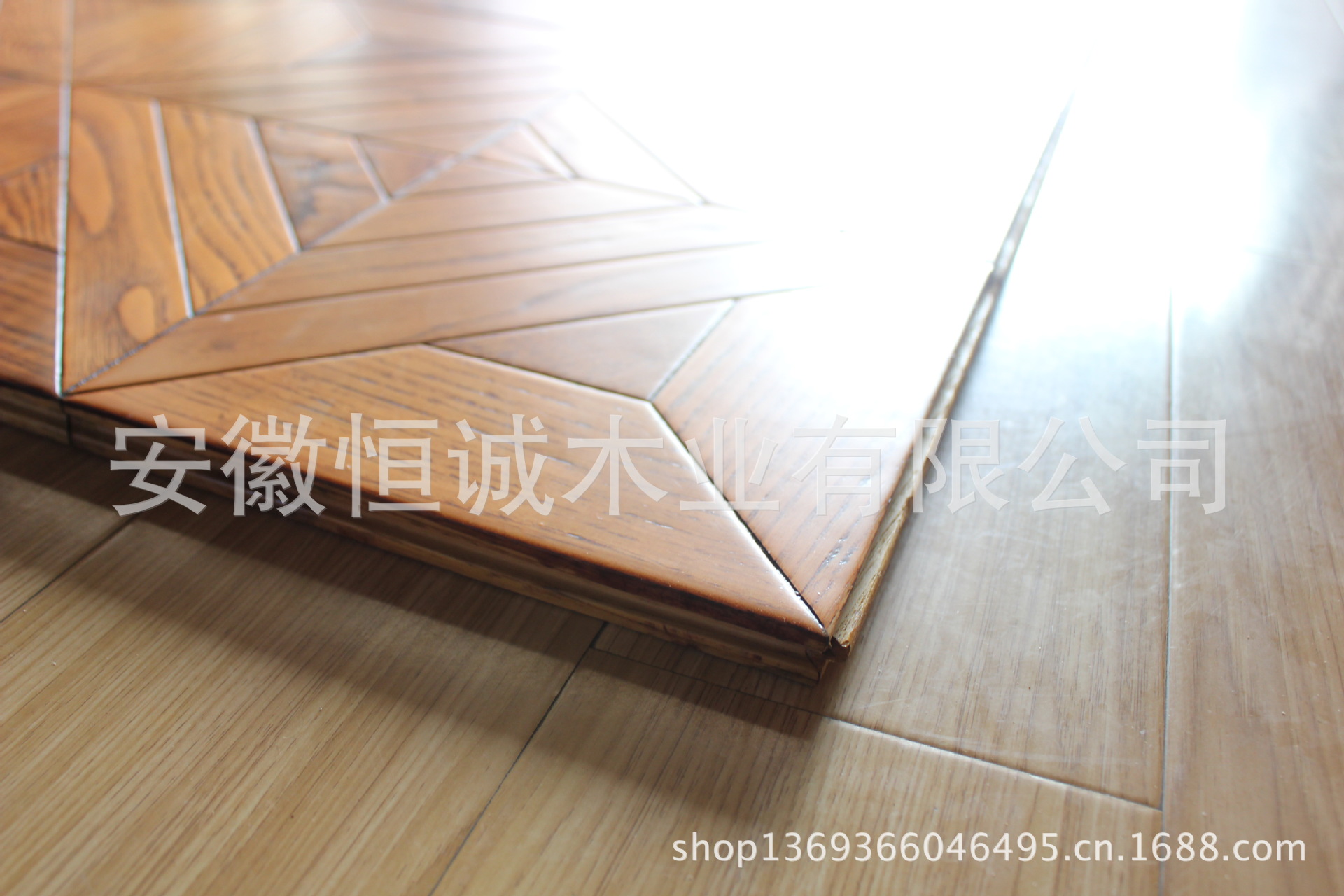 【样板全实木纯手工仿古艺术拼花地板 单块样