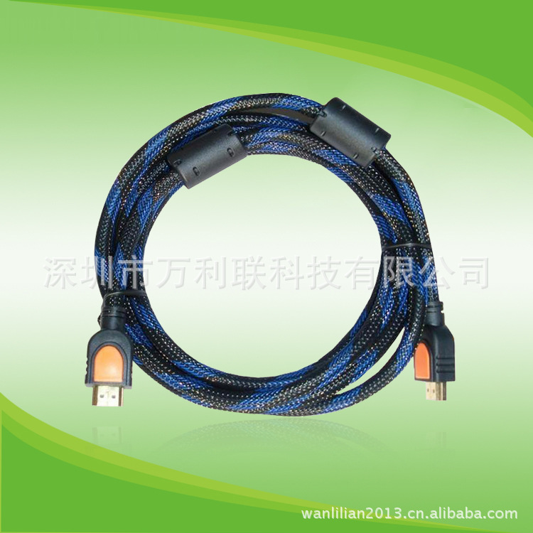 HDMI1.3版线，蓝黑玩，双色母 1