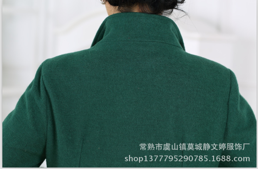 【新款秋冬装 中老年女装风衣 女式立翻领长款