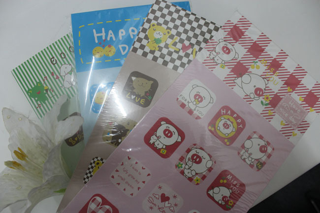 供应生产新款头部打胶胶装白卡封面学生用品笔