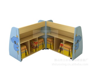 幼儿园家具 G08-1考拉书架 图书架 儿童家具 佛山家具厂 家具批发