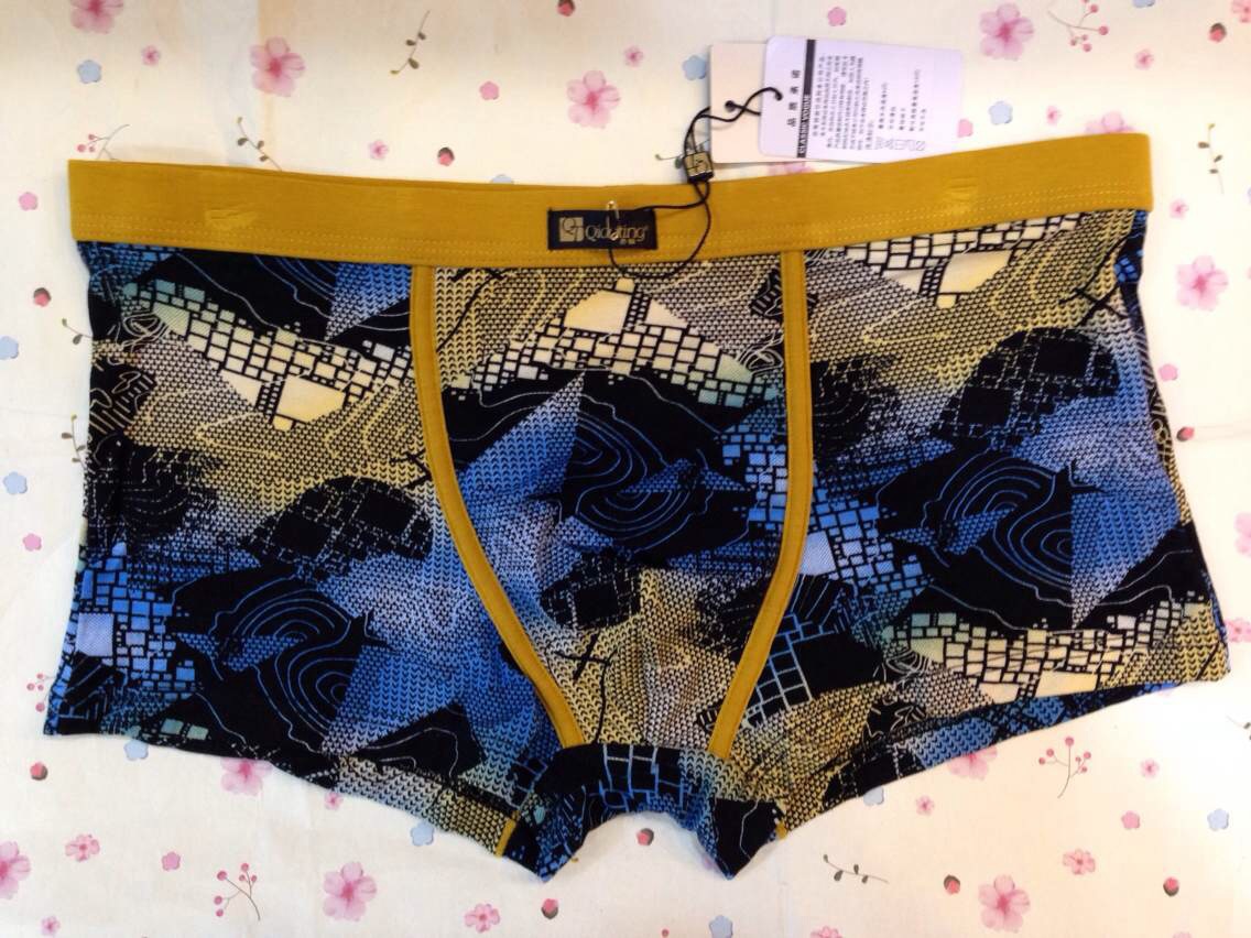 高端产品 <em>男士</em>平角<em>内裤</em> 潮流花纹<em>男士内裤</em> 两色