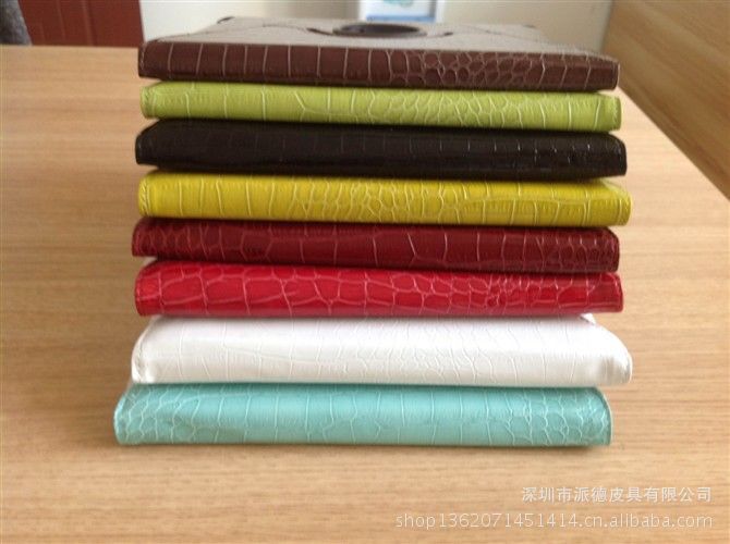 【苹果4代鳄鱼纹 奢华典范 三档旋转皮套 保护