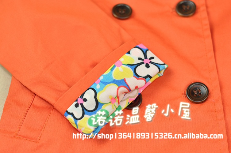 【2013<em>秋季</em>新品童风衣 韩版<em>时尚女中童</em>春秋外