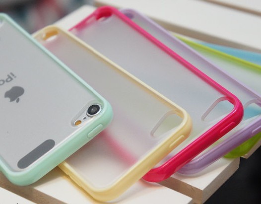 蘋果ipod touch5  彩虹磨砂 新款手機殼保護套批發配件工廠,批發,進口,代購