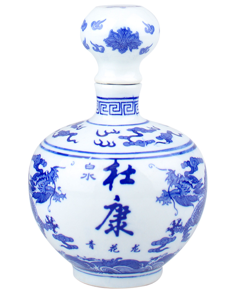 【景德镇酒瓶国运高档公益来样v酒瓶加工制作批青瓷家装设计图片