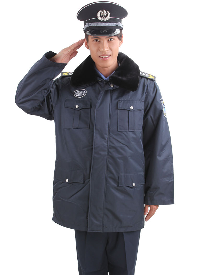 欢迎定做中长款保安服套装 保安服冬装 防寒服