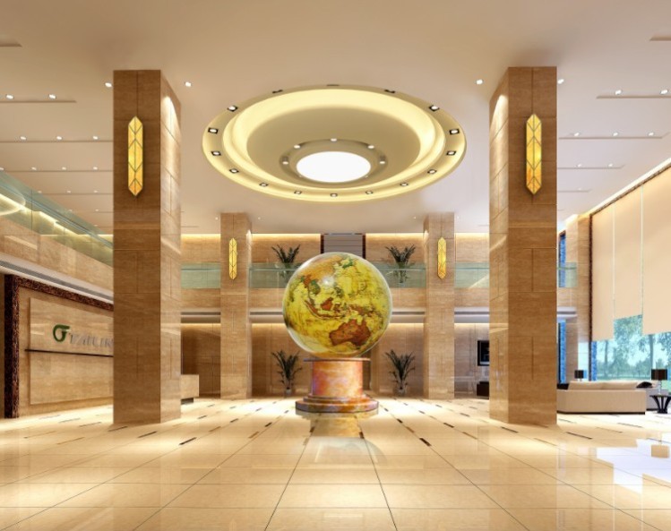 大厅装饰地球仪