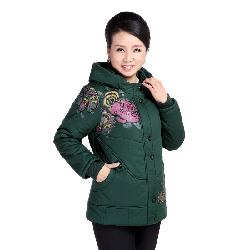 中老年棉衣中年女装冬装外套妈妈装2013新款