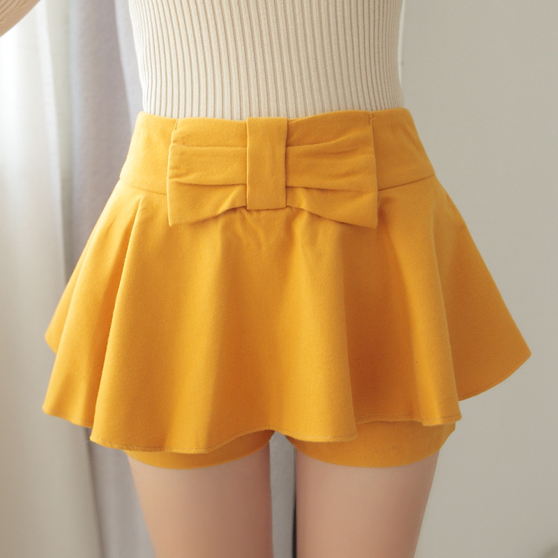 2013秋冬新款 复古高腰甜美<em>可爱蝴蝶结</em> 糖果色