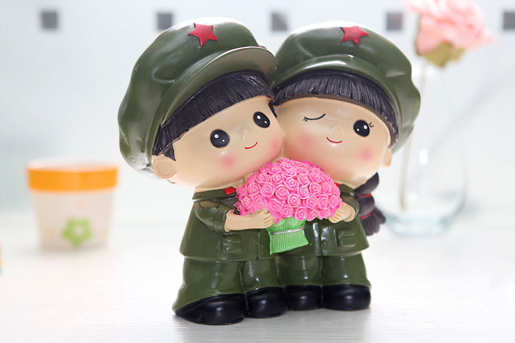 发采购塑料、树脂工艺品-大量供应<em>兵哥兵妹</em>爱