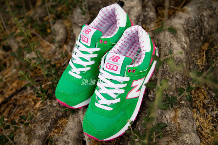 <em>女鞋</em>一件<em>代发</em>新百伦NB574帆船杨幂亮绿桃红