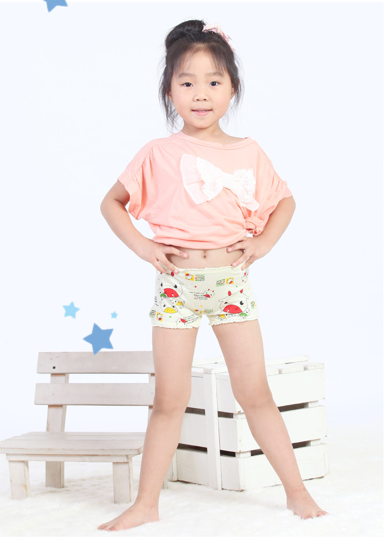 童<em>内衣内裤</em>-一件代发莫代尔儿童<em>女童</em>平角裤四