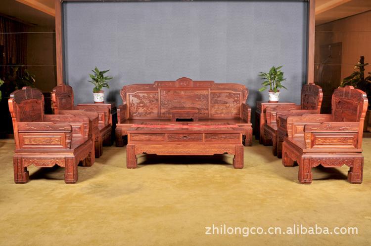家具精品明清古典实木家具/湖北黄花梨汉宫春非洲红木网图片