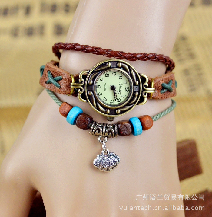 <em>淘宝</em>热销新款 纯手工复古手表 学生<em>手链</em>表 <em>女士</em>