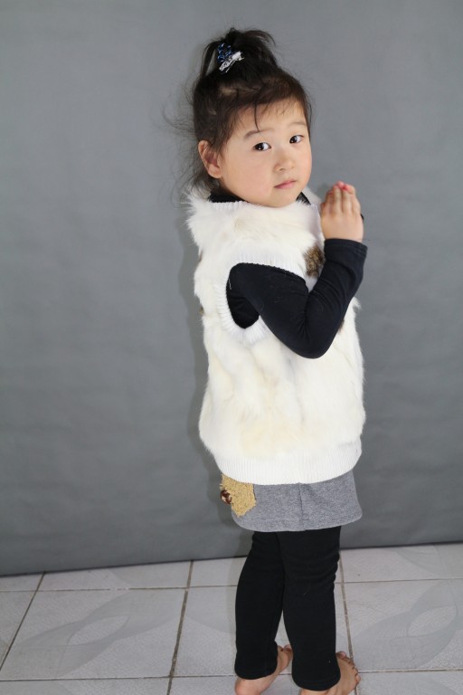 【韩版儿童皮草<em>马甲</em>兔毛<em>獭兔毛</em>儿童秋冬<em>保暖</em>马